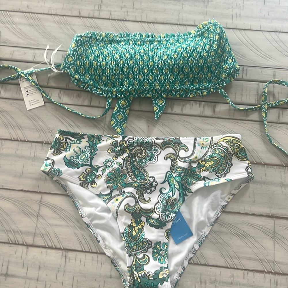 NWT bandeau bandeau binkini set. Size M